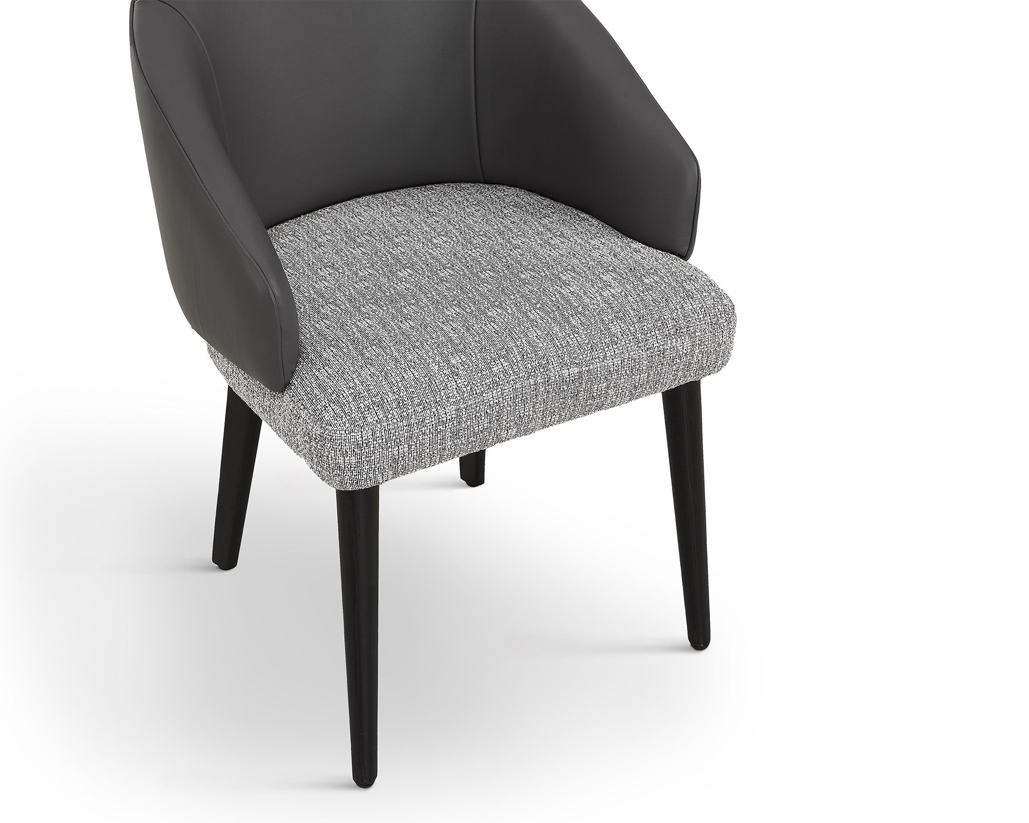 Liang & Eimil Agadir Dining Chair (CRIB 5) – Kelpa Grey & Vegan Grey Leather