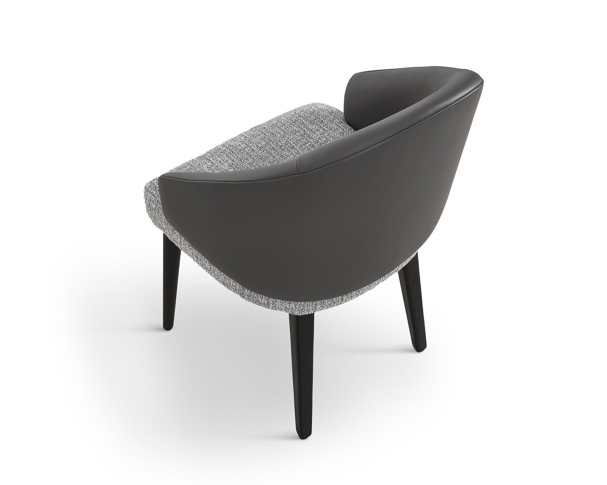Liang & Eimil Agadir Dining Chair (CRIB 5) – Kelpa Grey & Vegan Grey Leather