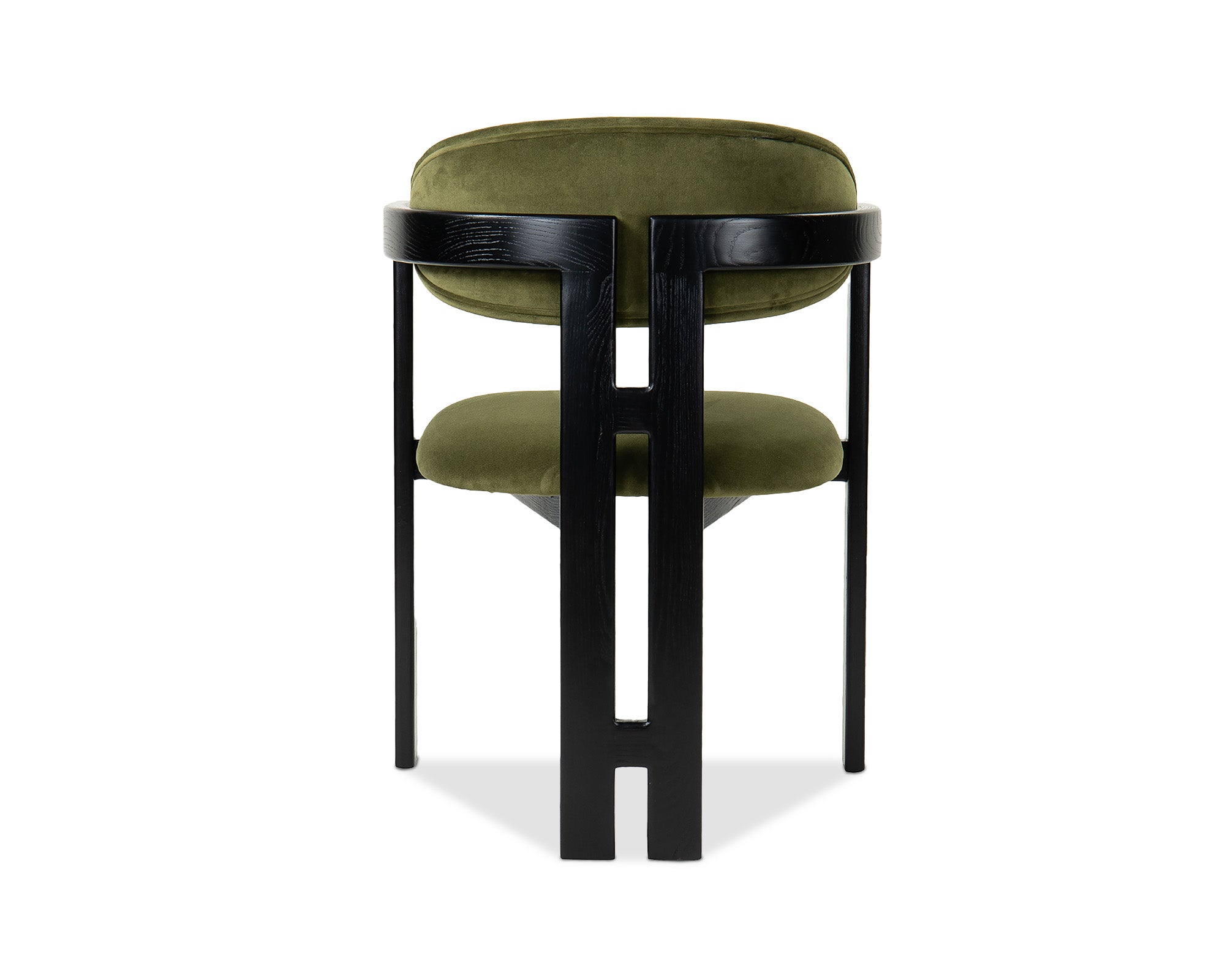 Neo Dining Chair (Crib 5)  -  Kaster II Olive & Matt Black