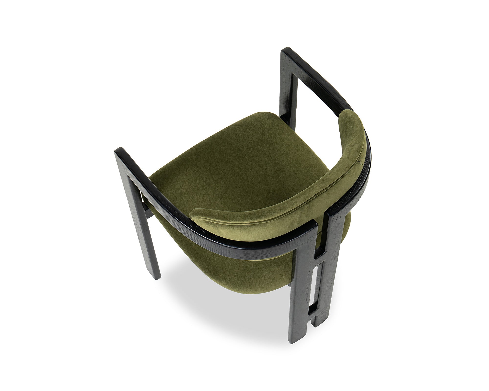 Neo Dining Chair (Crib 5)  -  Kaster II Olive & Matt Black
