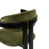 Neo Dining Chair (Crib 5)  -  Kaster II Olive & Matt Black