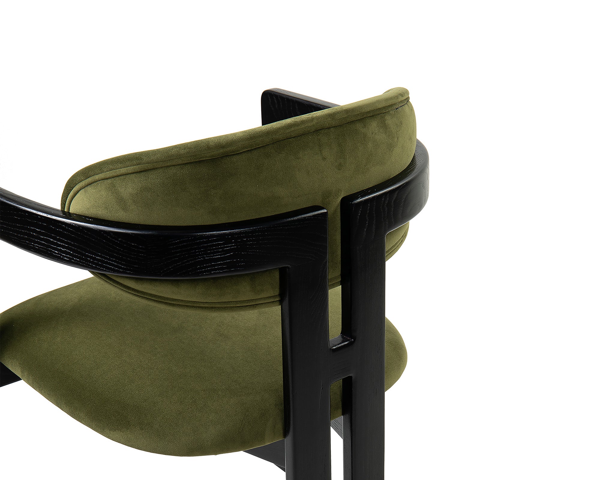 Neo Dining Chair (Crib 5)  -  Kaster II Olive & Matt Black