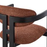 Neo Dining Chair (Crib 5)  -  Bari Chestnut Red & Matt Black