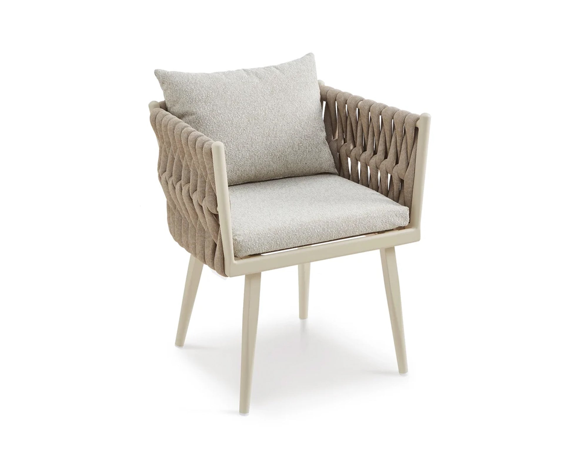 Liang & Eimil Charly Dining Chair – Forest Beige & Warm Ivory (CRIB 5)