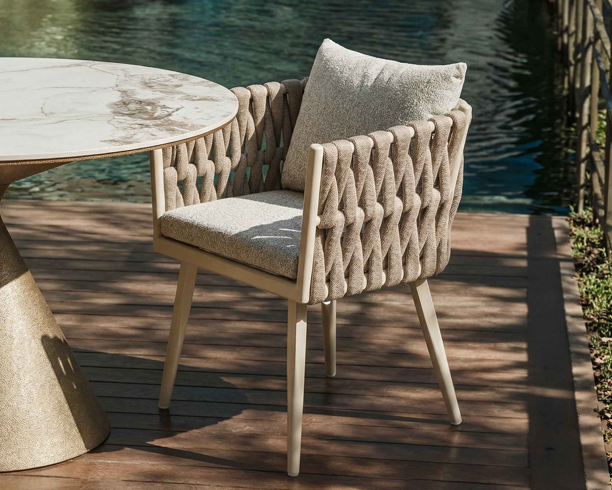 Liang & Eimil Charly Dining Chair – Forest Beige & Warm Ivory (CRIB 5)