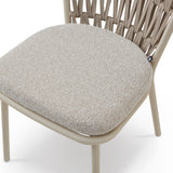 Liang & Eimil Ariana Outdoor Dining Chair – Forest Beige & Warm Ivory (CRIB 5) – Set of 2