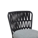 Liang & Eimil Ariana Outdoor Dining Chair – Hunter Stone & Charcoal Grey (CRIB 5) – Set of 2