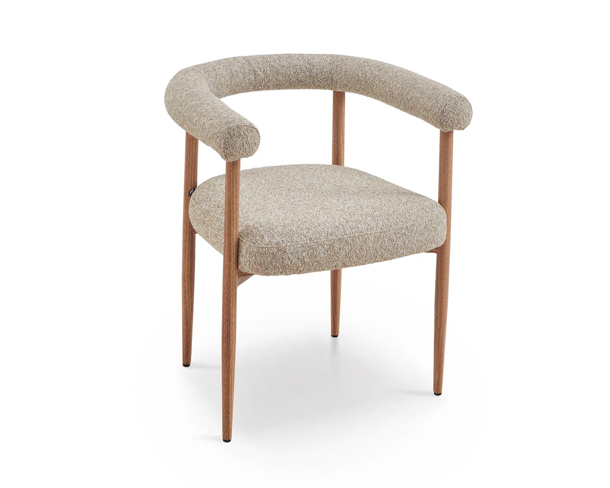 Liang & Eimil Nantes Outdoor Dining Chair – Lima Beige & Walnut (CRIB 5)