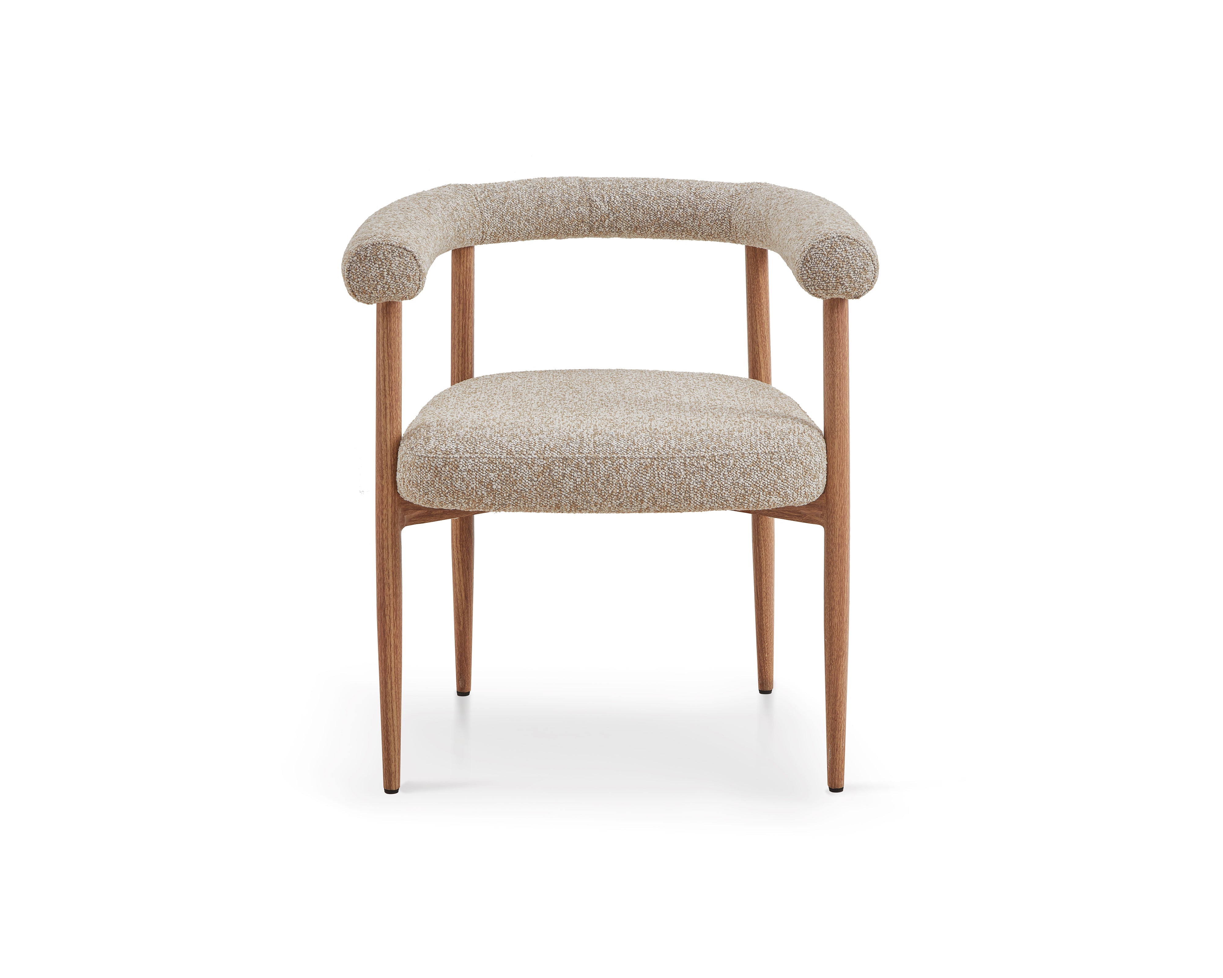 Liang & Eimil Nantes Outdoor Dining Chair – Lima Beige & Walnut (CRIB 5)