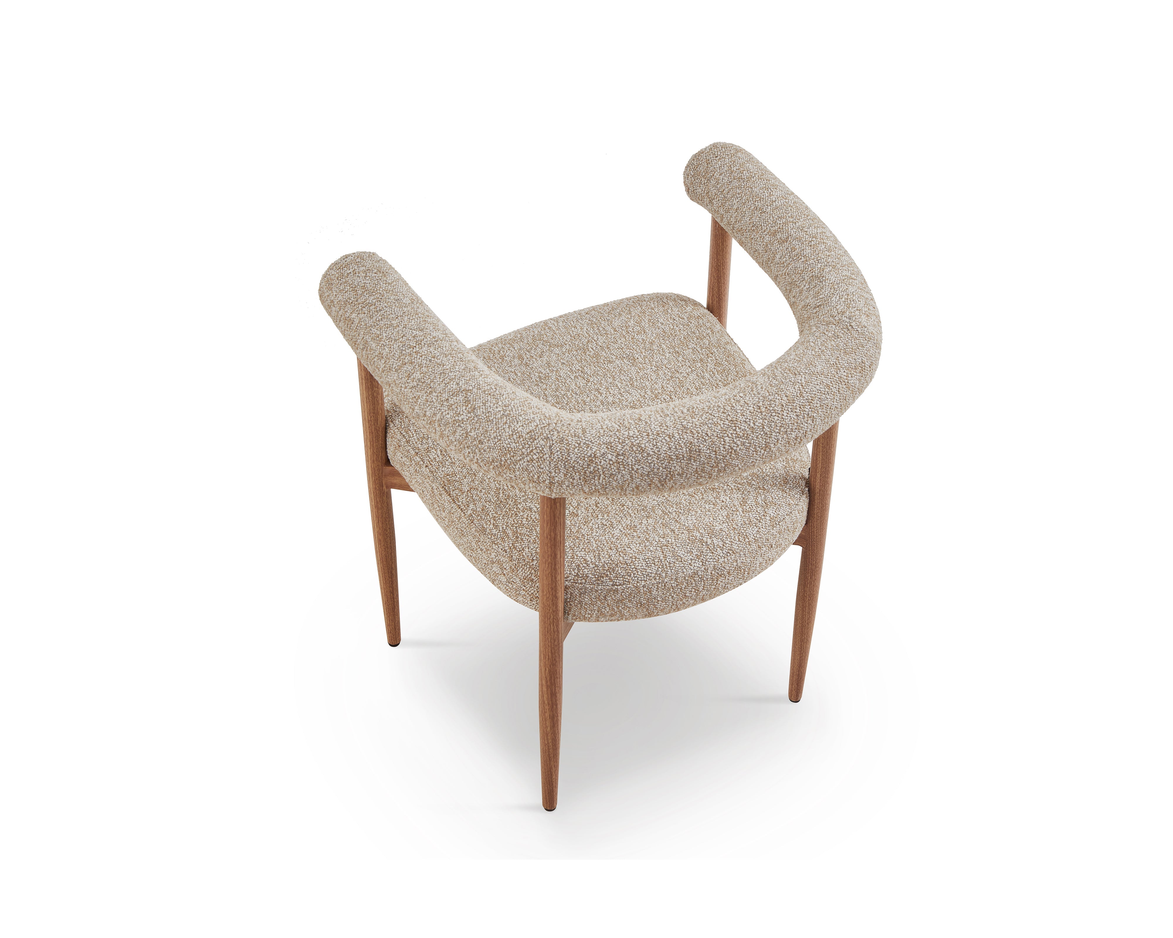 Liang & Eimil Nantes Outdoor Dining Chair – Lima Beige & Walnut (CRIB 5)