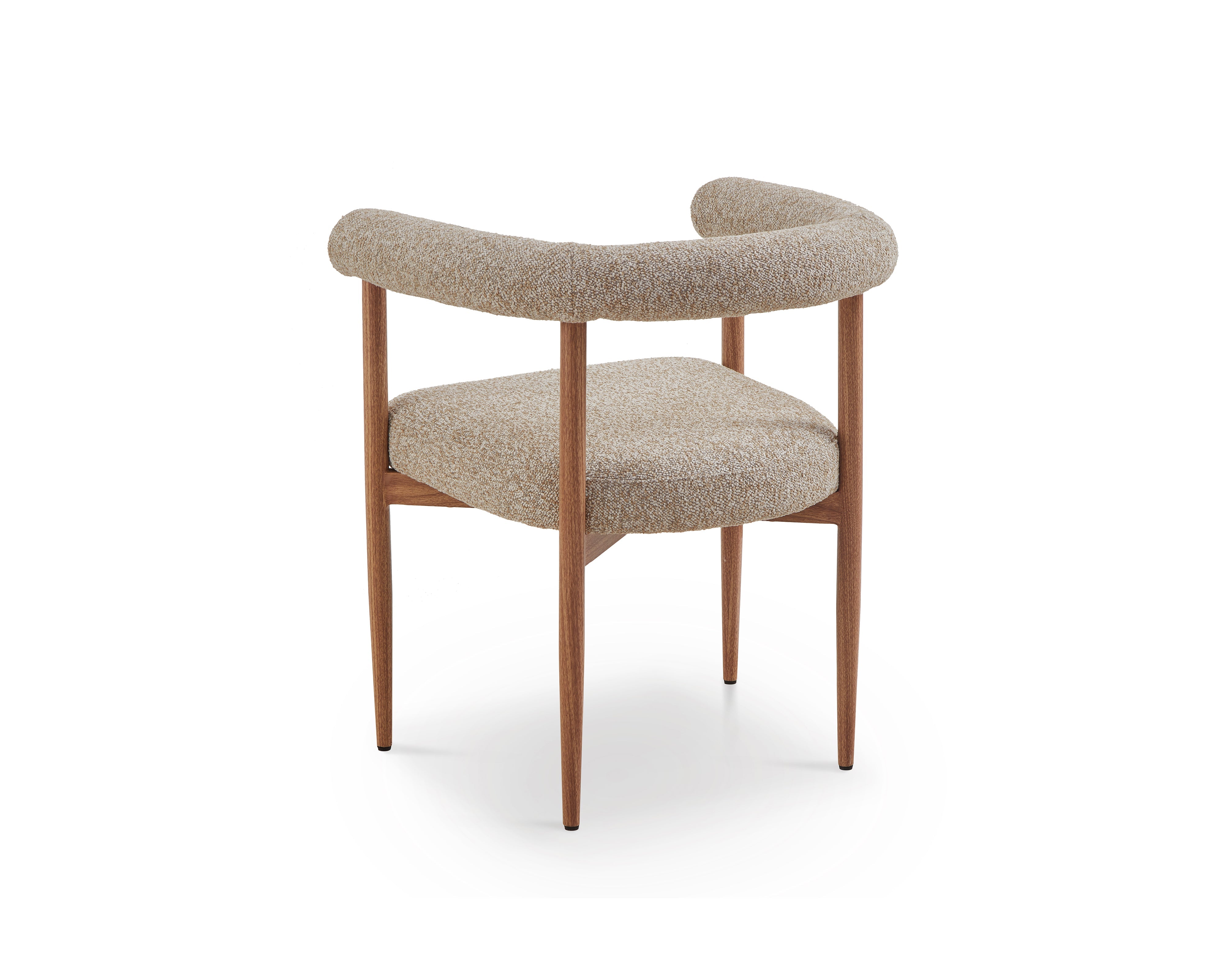 Liang & Eimil Nantes Outdoor Dining Chair – Lima Beige & Walnut (CRIB 5)