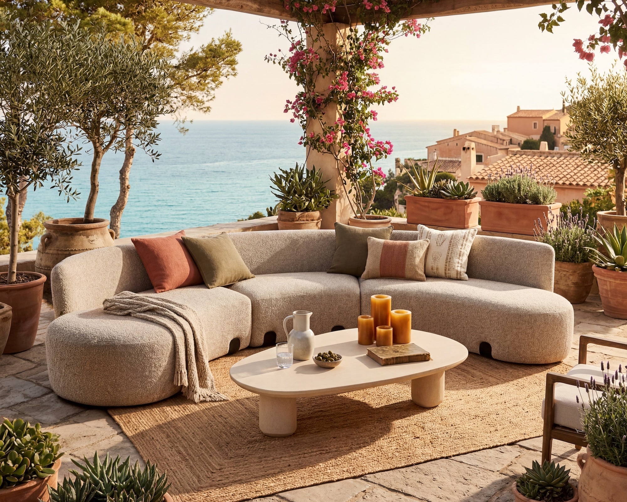 Liang & Eimil Capri Outdoor Modular Sofa – Lima Beige (CRIB 5)