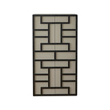 Kamako Cabinet  - Grey Leather Look/Wenge