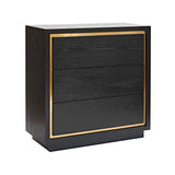 Utopia Chest of Drawer  - Wenge/Brushed Brass