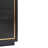 Utopia Chest of Drawer  - Wenge/Brushed Brass