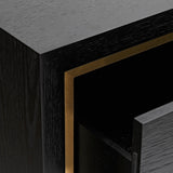 Utopia Chest of Drawer  - Wenge/Brushed Brass