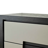 Ardel Chest Of Drawers - Grey Leather Look