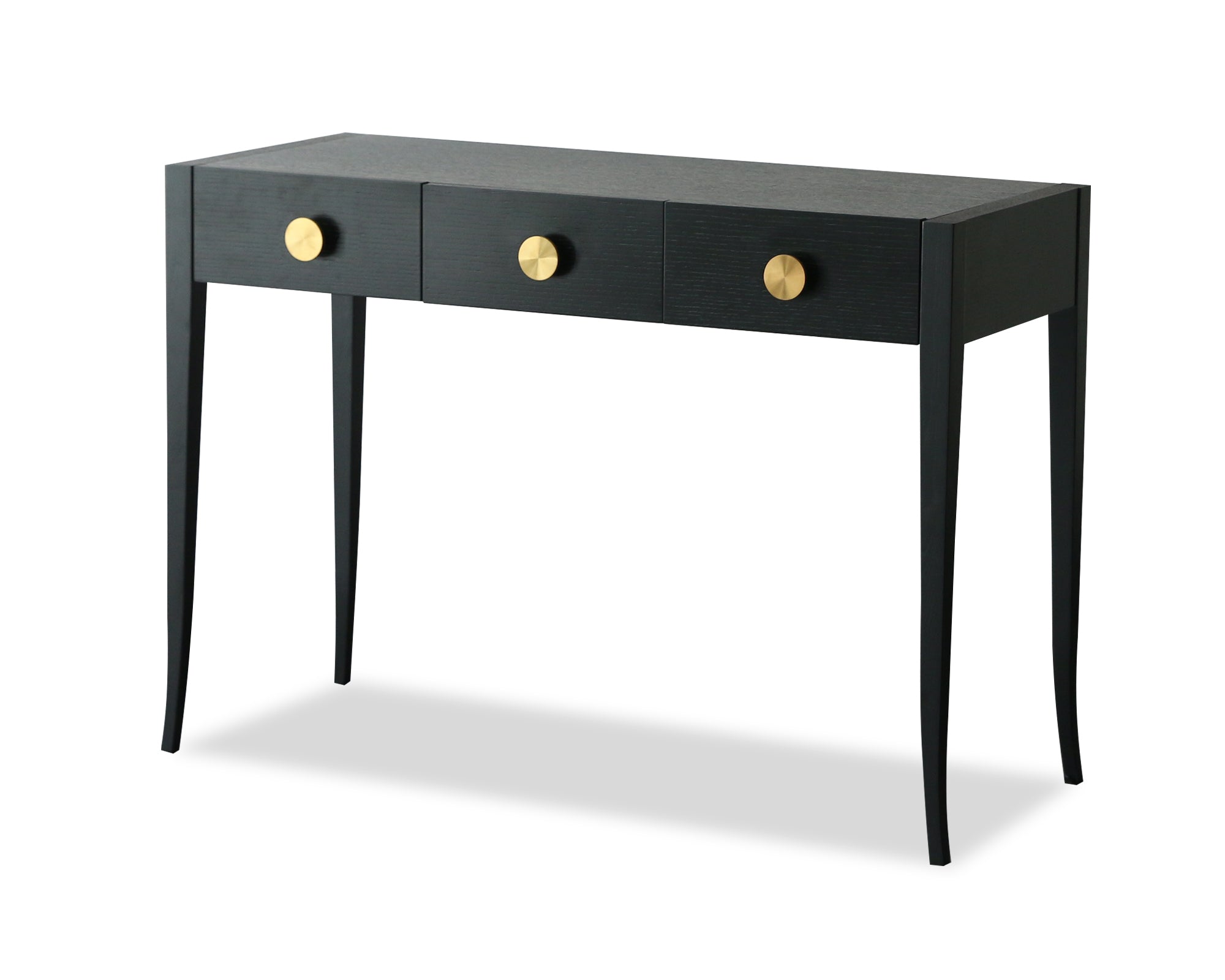 Liang & Eimil Orly Console Table in Black Quartered Oak Veneer