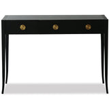 Orly Dressing Table  - Wenge Oak/Gold
