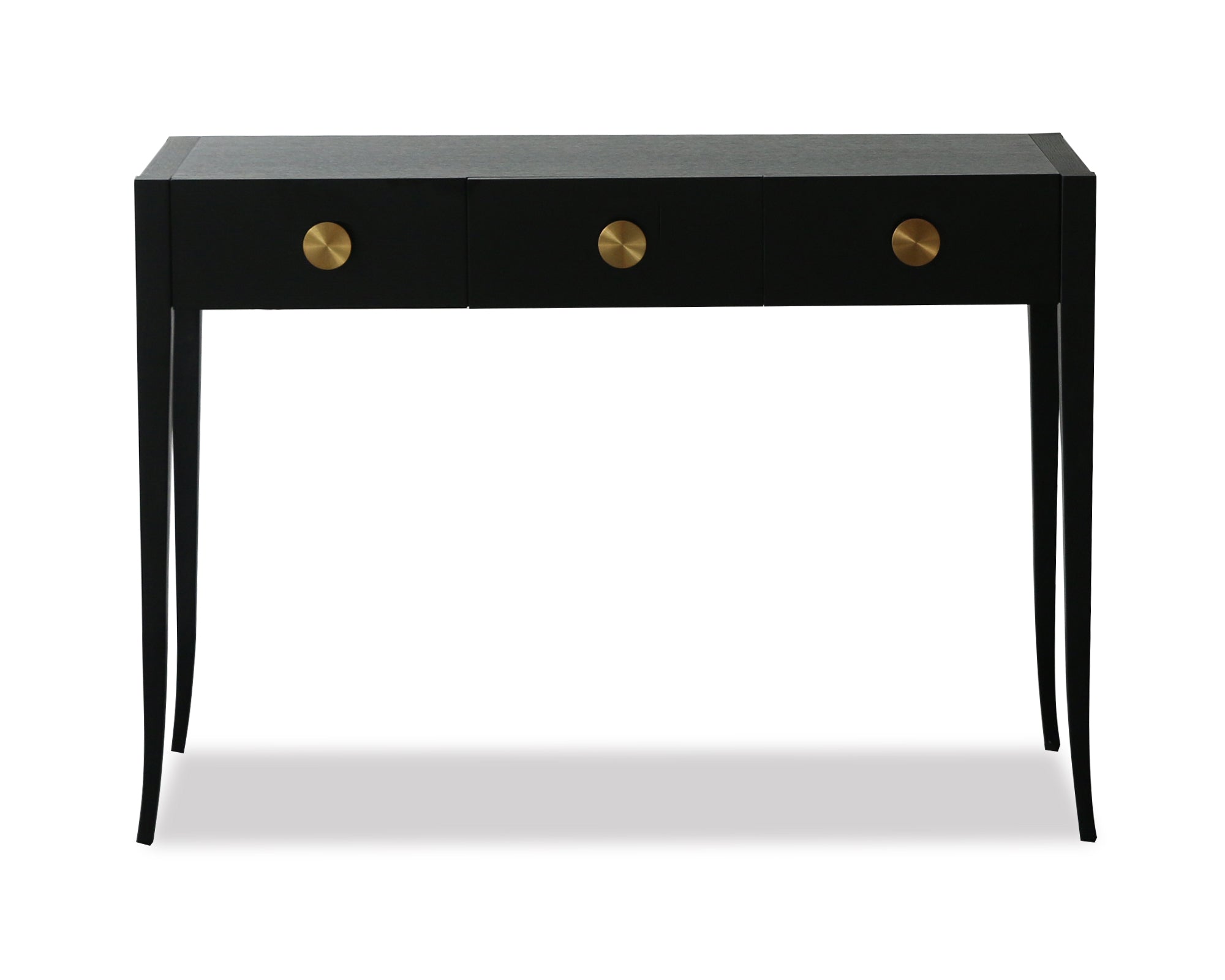 Orly Dressing Table  - Wenge Oak/Gold