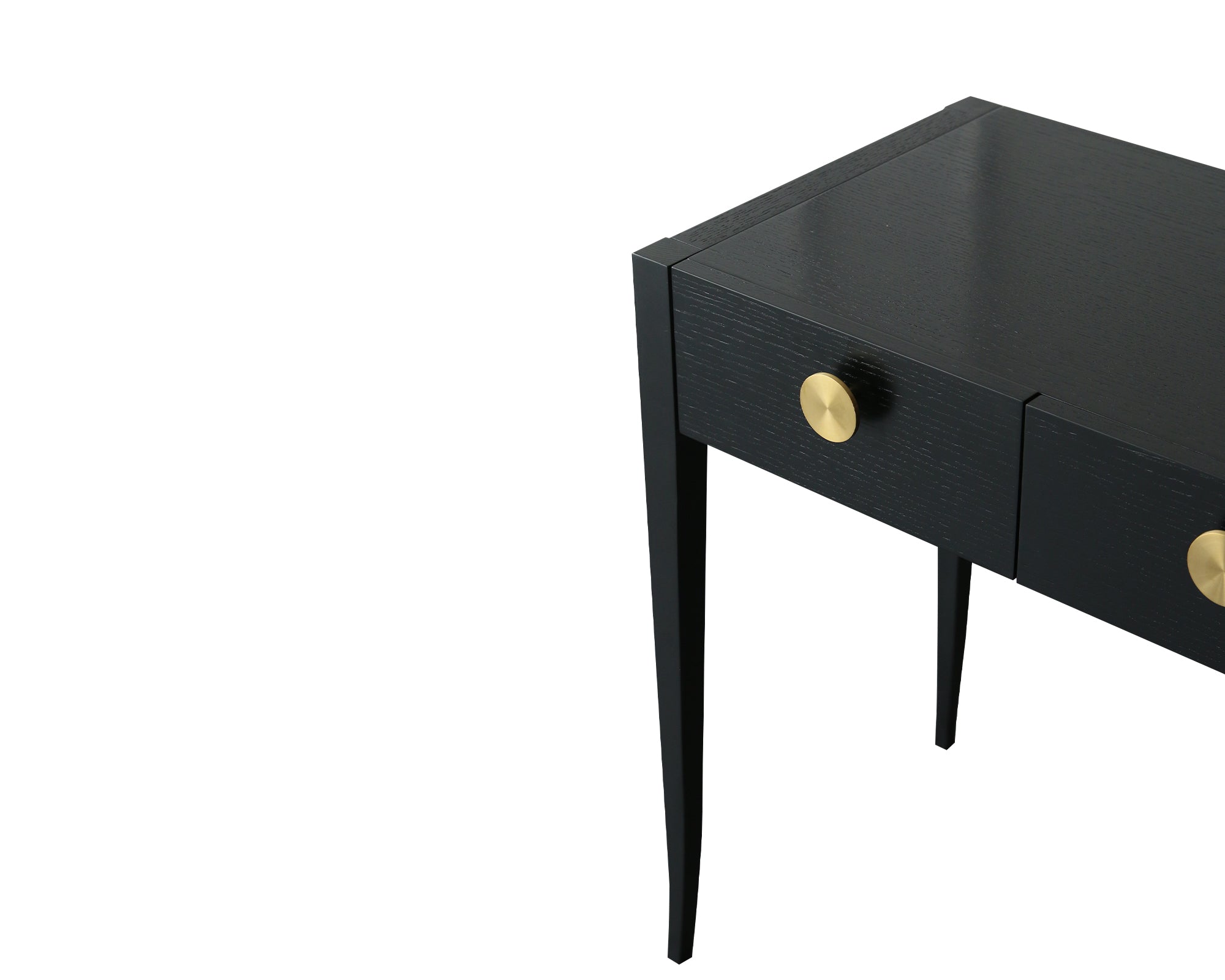 Orly Dressing Table  - Wenge Oak/Gold