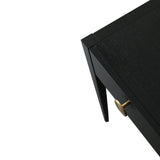 Orly Dressing Table  - Wenge Oak/Gold