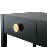 Orly Dressing Table  - Wenge Oak/Gold