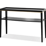 Otium Console Table  - Wenge/Brushed Brass