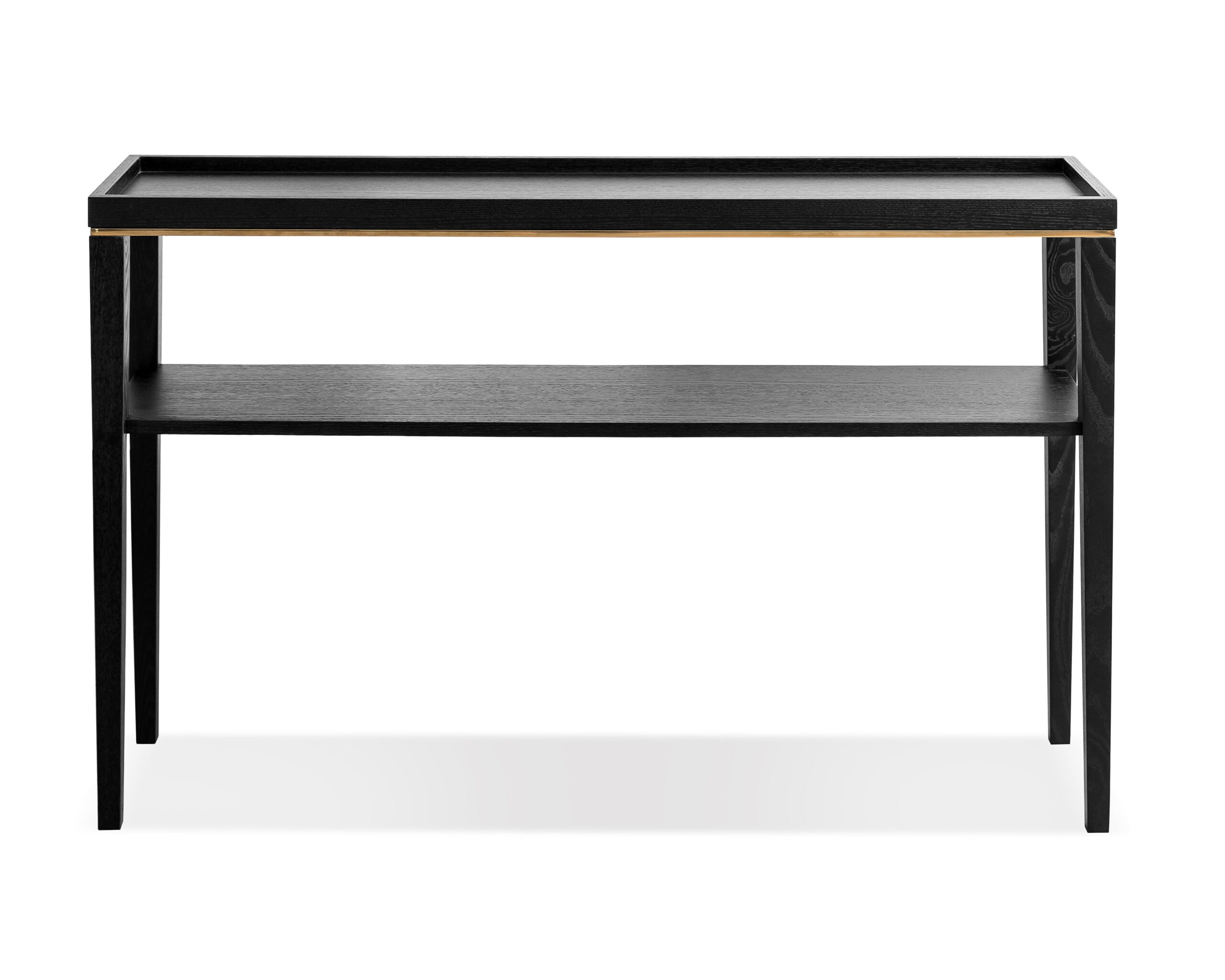 Otium Console Table  - Wenge/Brushed Brass