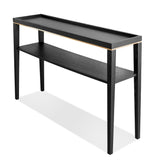 Otium Console Table  - Wenge/Brushed Brass