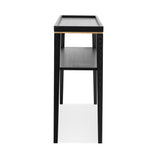Otium Console Table  - Wenge/Brushed Brass