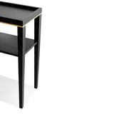 Otium Console Table  - Wenge/Brushed Brass