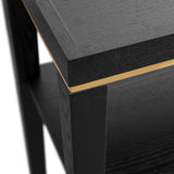 Otium Console Table  - Wenge/Brushed Brass
