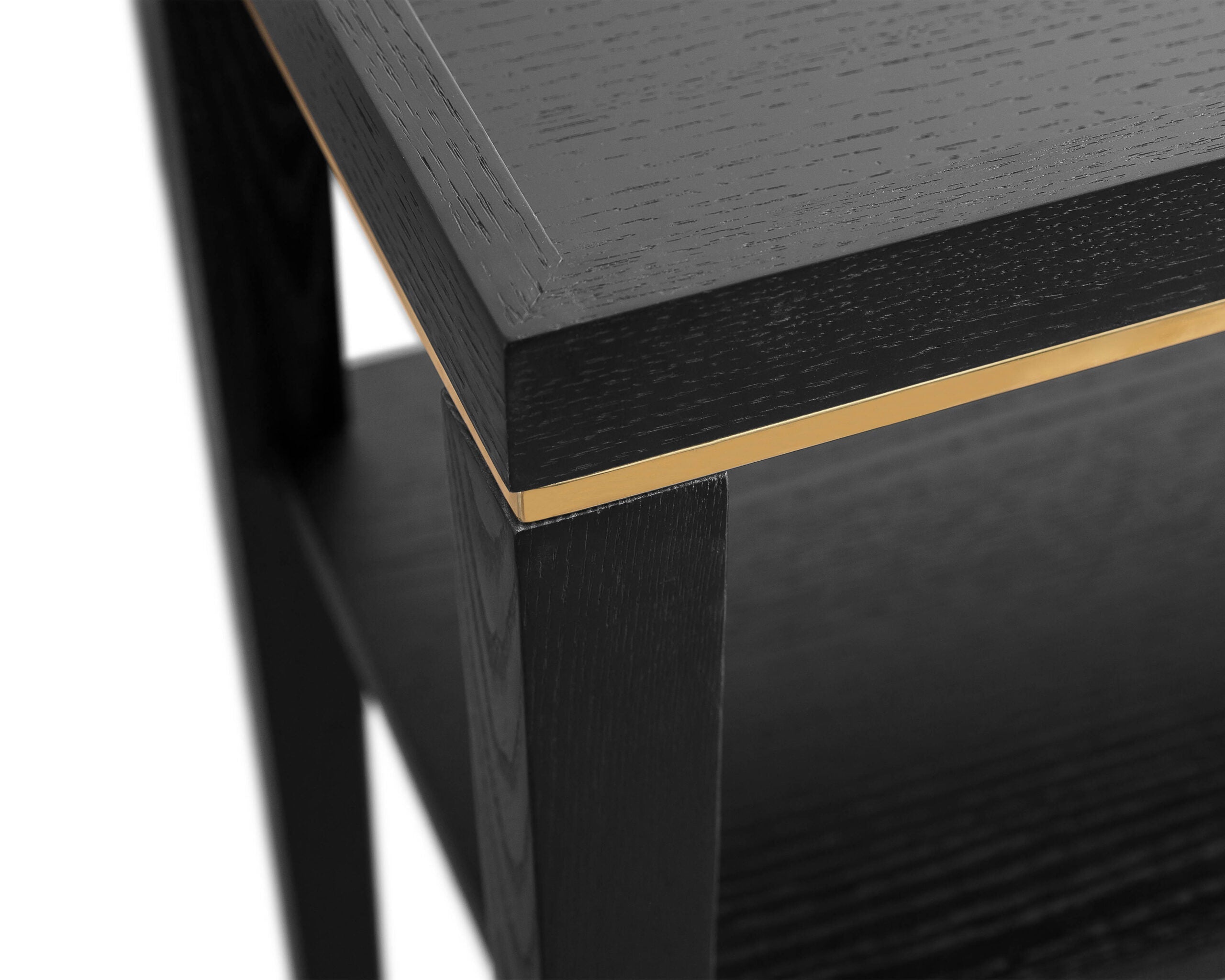 Otium Console Table  - Wenge/Brushed Brass