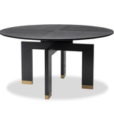 Ponte Dining Table D1500  - Wenge/Polished Brass