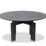 Ponte Dining Table D1500  - Wenge/Polished Brass