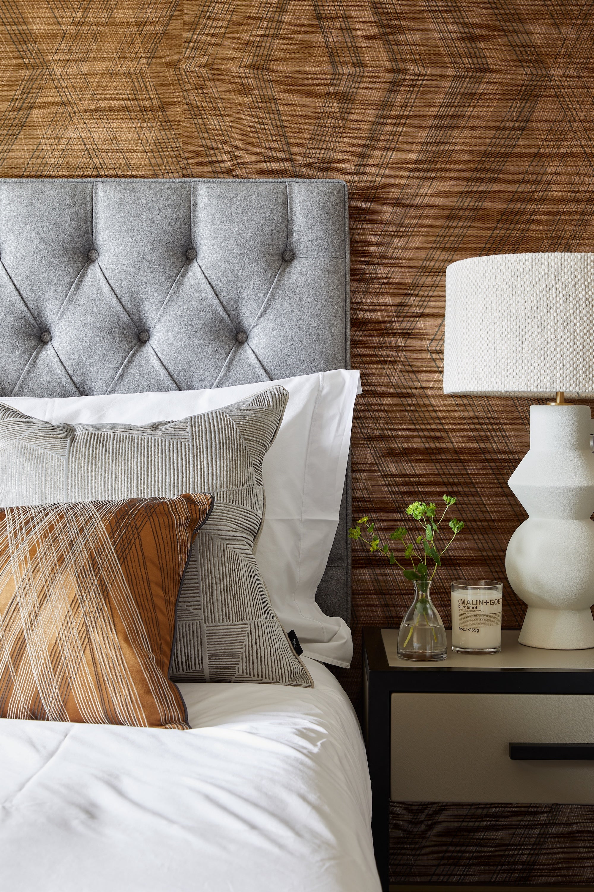 Liang & Eimil Roux Bedside Table with Faux Leather
