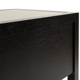 Roux Bedside Table  - Taupe/Wenge