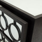 Marriott Bedside Table  - Wenge Oak/Mirror