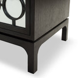 Marriott Bedside Table  - Wenge Oak/Mirror