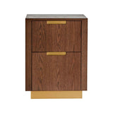 Balkan Bedside Table - Classic Brown