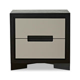 Ardel Bedside Table - Grey Leather Look