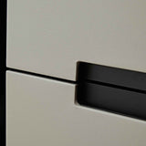 Ardel Bedside Table - Grey Leather Look