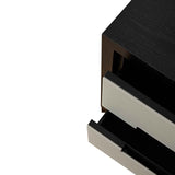Ardel Bedside Table - Grey Leather Look