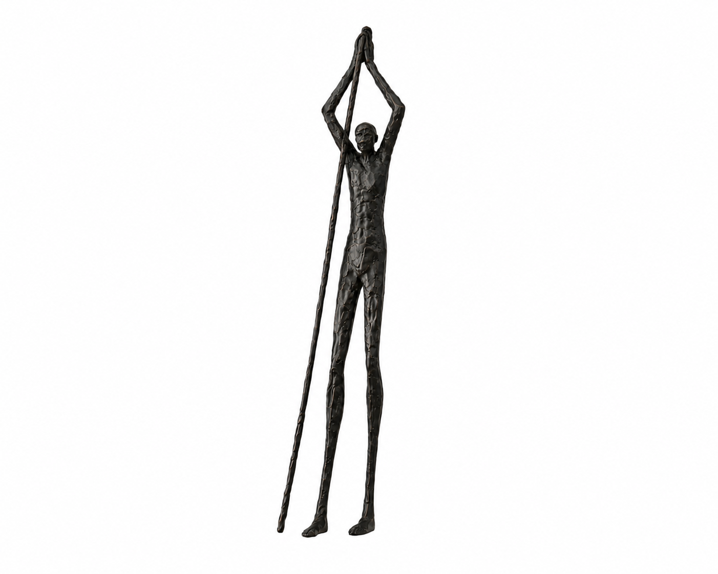 Liang & Eimil Abstract Sculpture in Dark Bronze Finish Steel