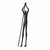 Liang & Eimil Abstract Sculpture in Dark Bronze Finish Steel