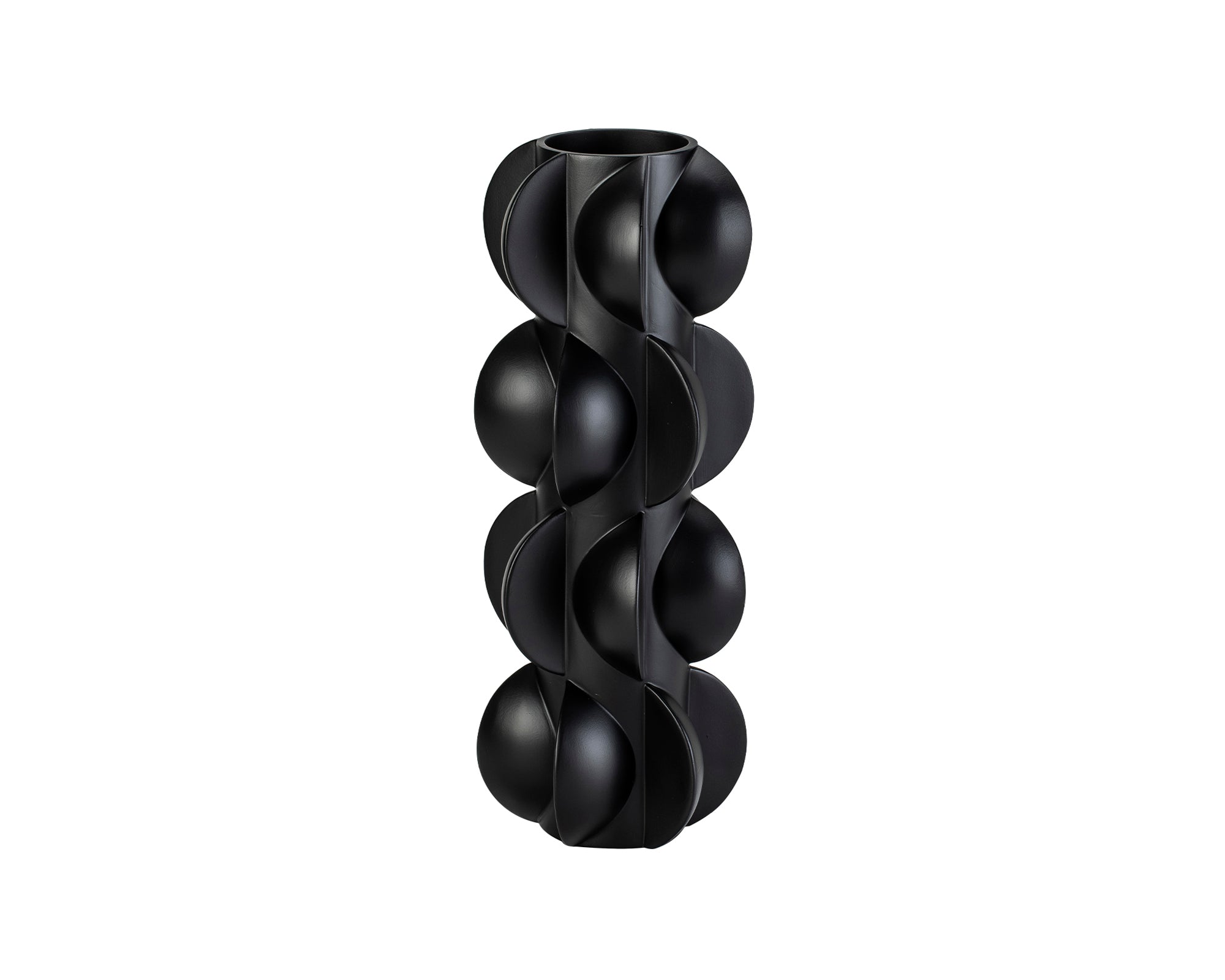 Liang & Eimil Pillaton II Vase in Black Composite
