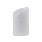Gladstone Cylinder Sculpture - White Acrylic