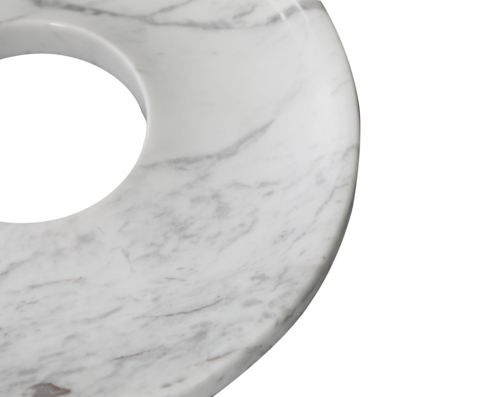 Ivy Tray - White Marble