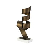 Clavo Table Decoration - Bronze Steel and White